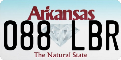 AR license plate 088LBR