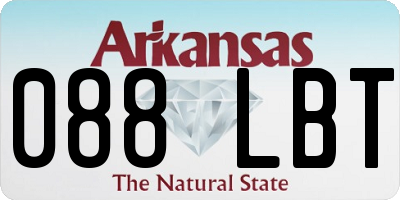 AR license plate 088LBT