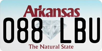 AR license plate 088LBU
