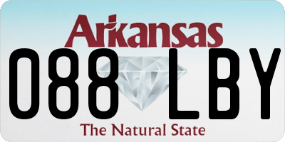 AR license plate 088LBY