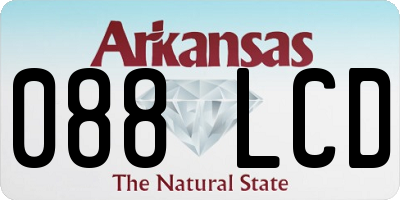 AR license plate 088LCD