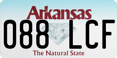AR license plate 088LCF