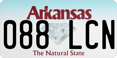 AR license plate 088LCN