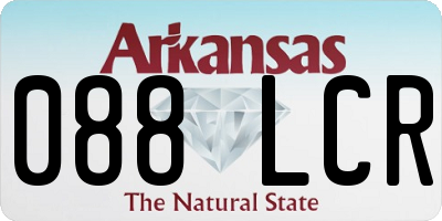 AR license plate 088LCR