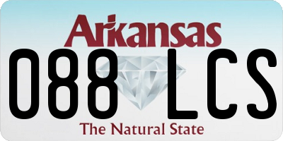 AR license plate 088LCS