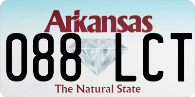 AR license plate 088LCT