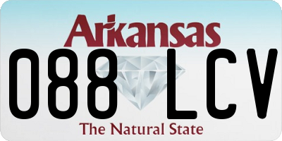 AR license plate 088LCV