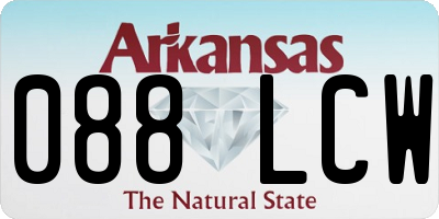 AR license plate 088LCW