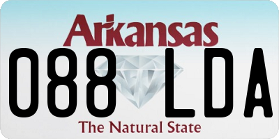 AR license plate 088LDA