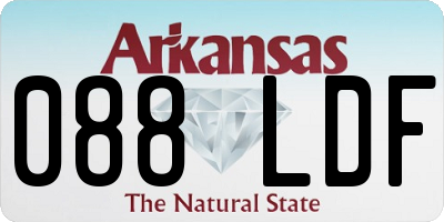 AR license plate 088LDF