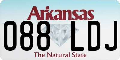 AR license plate 088LDJ
