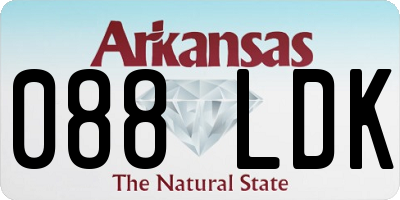 AR license plate 088LDK