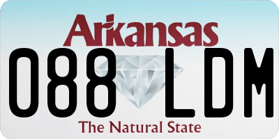 AR license plate 088LDM
