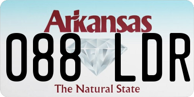 AR license plate 088LDR