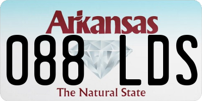AR license plate 088LDS