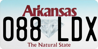 AR license plate 088LDX