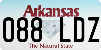 AR license plate 088LDZ
