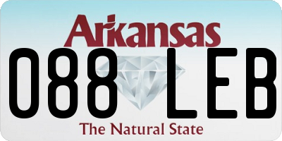 AR license plate 088LEB