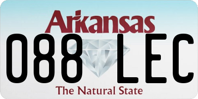 AR license plate 088LEC