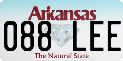 AR license plate 088LEE