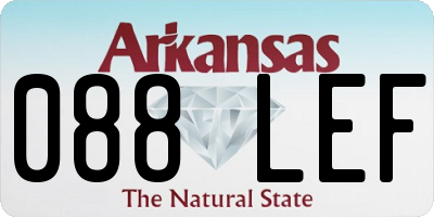 AR license plate 088LEF