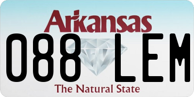 AR license plate 088LEM