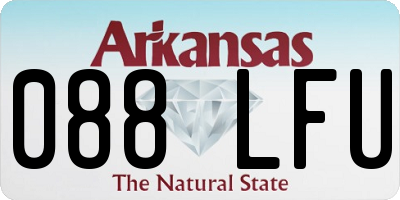 AR license plate 088LFU