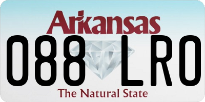 AR license plate 088LRO