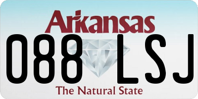 AR license plate 088LSJ