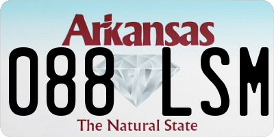 AR license plate 088LSM