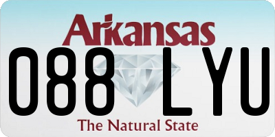 AR license plate 088LYU
