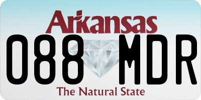 AR license plate 088MDR
