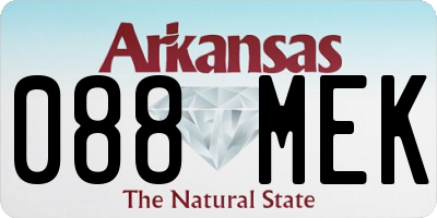 AR license plate 088MEK