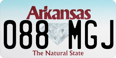 AR license plate 088MGJ
