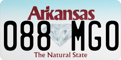 AR license plate 088MGO