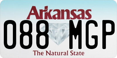 AR license plate 088MGP