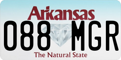 AR license plate 088MGR