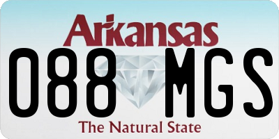 AR license plate 088MGS