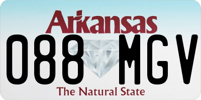 AR license plate 088MGV