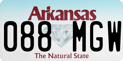 AR license plate 088MGW
