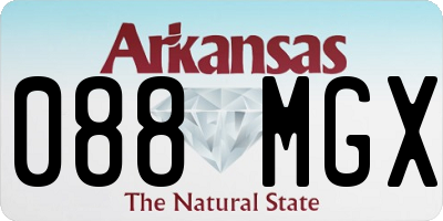 AR license plate 088MGX