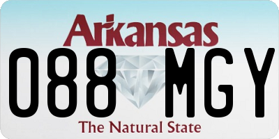 AR license plate 088MGY
