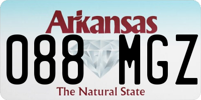 AR license plate 088MGZ