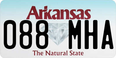 AR license plate 088MHA