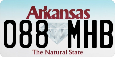 AR license plate 088MHB