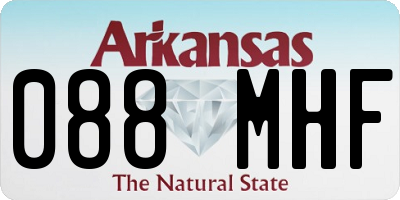 AR license plate 088MHF