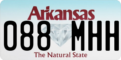 AR license plate 088MHH