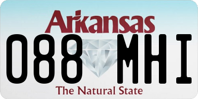 AR license plate 088MHI