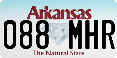 AR license plate 088MHR