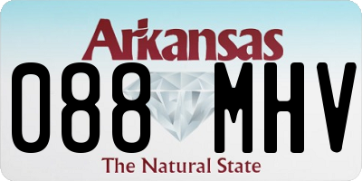 AR license plate 088MHV